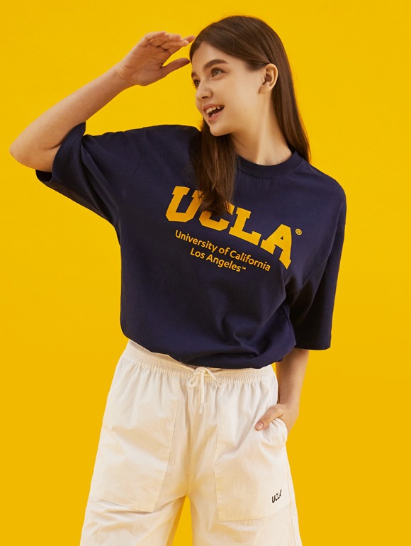 UCLA 로고 반팔티셔츠[NAVY](UZ3ST01_45)