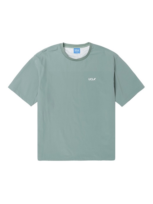 [리뉴얼기념20%] 여름 우븐탑 반팔 티셔츠[KHAKI](UZ3SS30_65)