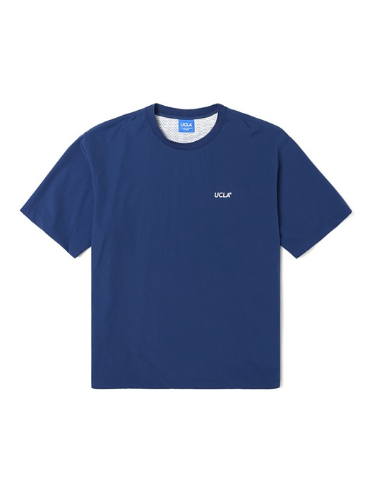 [리뉴얼기념20%] 여름 우븐탑 반팔 티셔츠[DK-BLUE](UZ3SS30_A4)