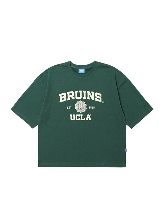 [리뉴얼기념20%] 남성 BRUINS 아트웍 루즈핏 라운드 티셔츠[GREEN](UZ7ST12_66)