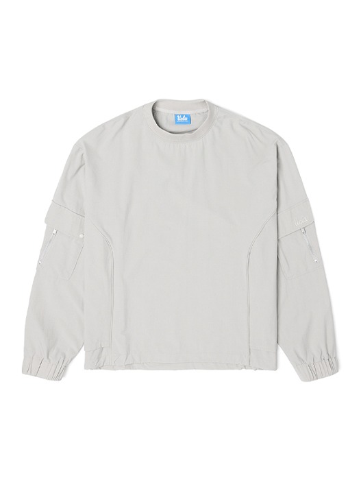 [리뉴얼기념20%] 남성 우븐 배색 믹스 라운드넥 티셔츠[LT-KHAKI](UZ8LT01_62)
