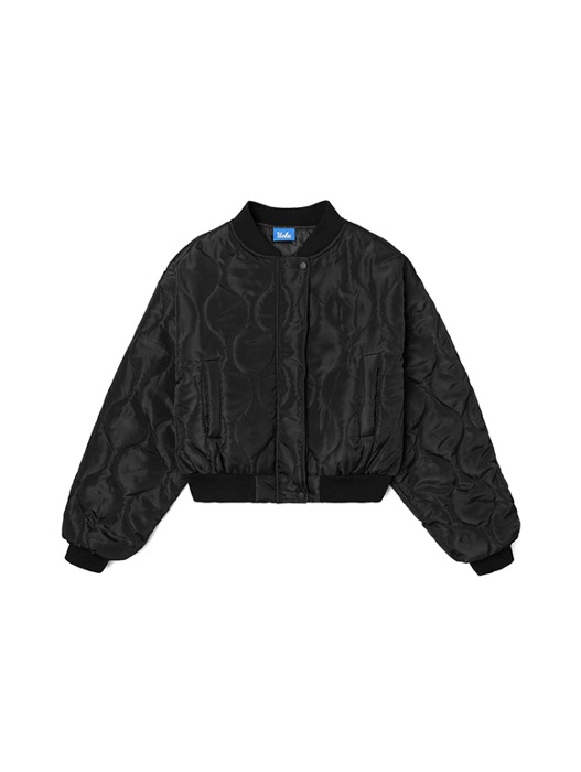 [슈퍼위크20%] 여성 퀼티드 스타디움 재킷[BLACK](UZBUJA1_39)