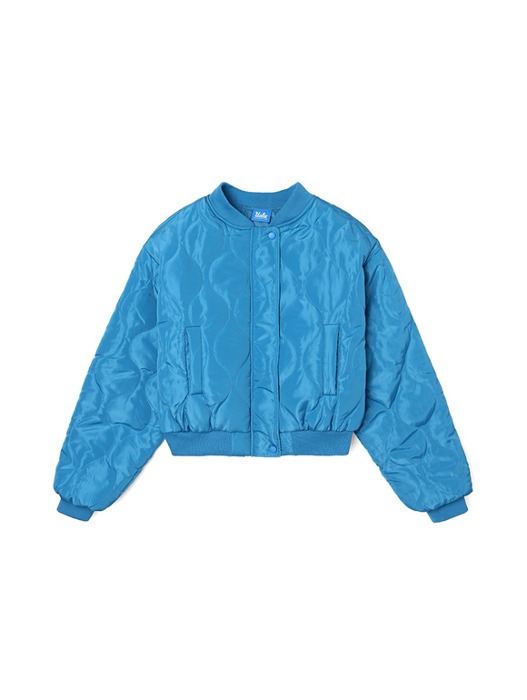 여성 퀼티드 스타디움 재킷[BLUE](UZBUJA1_43)
