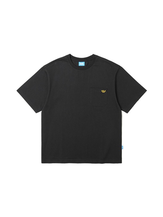 남여공용 코튼 베이직 아트웍 반팔 티셔츠[BLACK](UA4ST96_39)