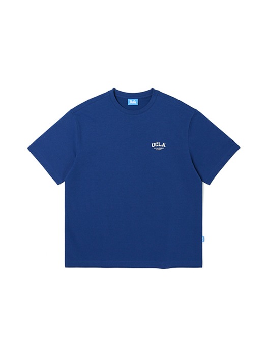 남녀공용 리사이클 스몰 로고 라운드 티셔츠[DK-BLUE](UA4ST93_A4)