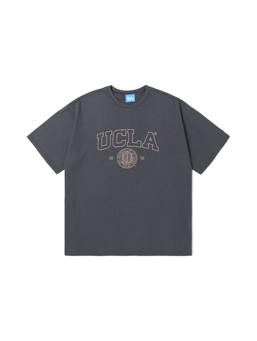 여성 UCLA 워싱 반팔 티셔츠[CH-GREY](UA4ST5A_37)