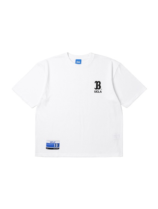 남여공용 로고 반팔 티셔츠[WHITE](UA6ST10_31)